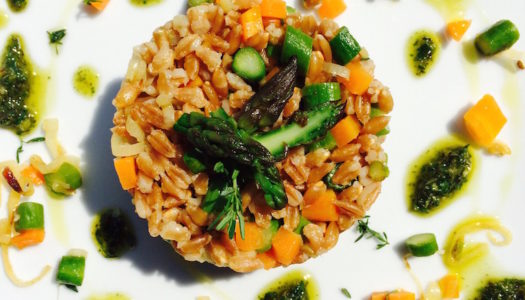 SPELT WITH SPRING VEGETABLES