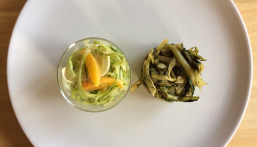 PUNTARELLE SALAD WITH FENNEL AND ORANGE