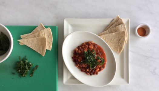 VEGGIE CHILI WITH MIXED BEANS