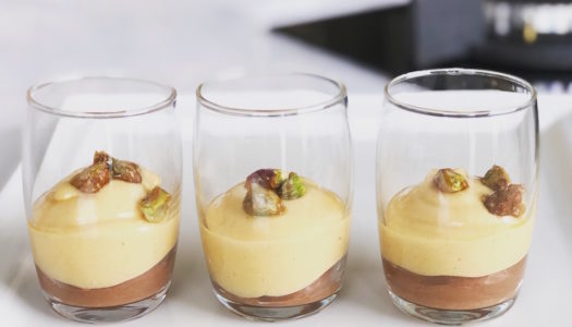 PERSIMMON AND CHOCOLATE  MOUSSE