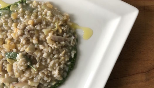 RISOTTO RAPE E CIPOLLOTTI